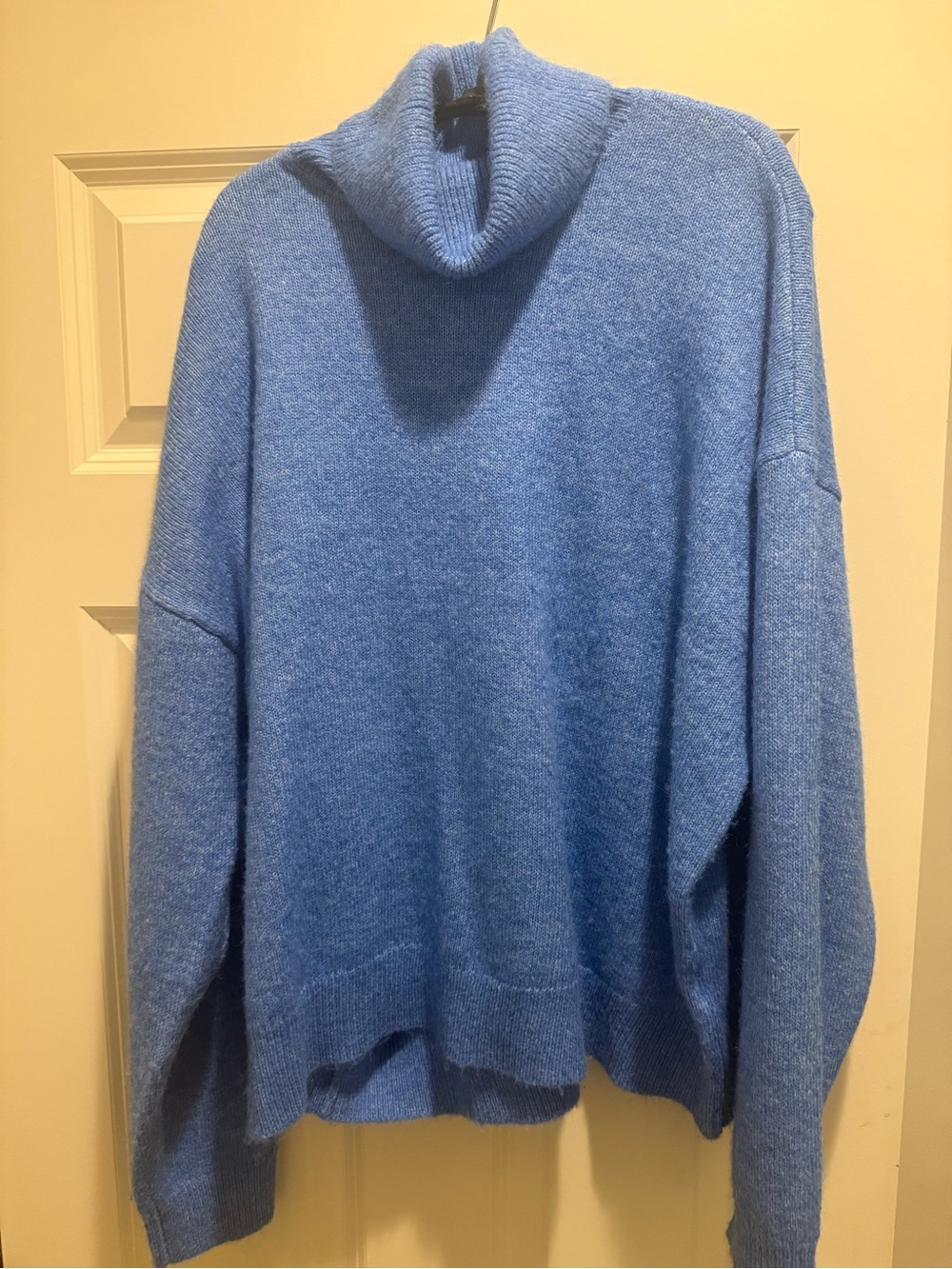 Macy’s ON 34th - Cozy Blue Turtleneck Oversized Women's Sweater